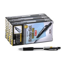 JAVAPEN Binder 中性筆 0.5mm, 黑色, 36個