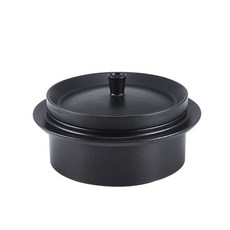 MOOSSE IH感應鑄鐵釜鍋, 17厘米, 黑色的