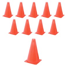 Party09 彩色三角錐 23公分, 橘色, 10個