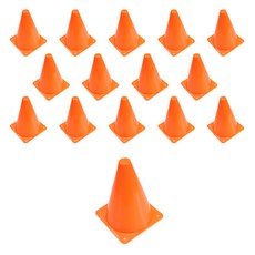 Party09 彩色三角錐 18cm, 橘色, 15個