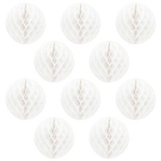 리빙다 허니콤모빌 장식 10p, 화이트