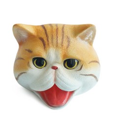 BANDI 貓咪大頭造型軟質手套玩偶, 1個