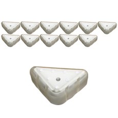 JHK 防撞桌角4入組, 白色 半透明, 12個