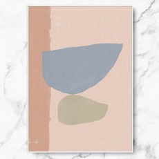 RYMD Blue Composition 金屬畫框, 白色