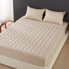 韓國製造 觸感蓬鬆柔軟 完美絎縫床墊套 + 枕頭套組