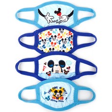 DISNEY 迪士尼 孩童印花立體口罩4入組
