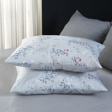 gBEDDING 花朵印花奈米纖維水洗枕頭套 2入