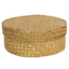 明日的空間圓形多功能藤編籃 L, 經典, 1個