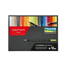CARAN D'ACHE 瑞士卡達 博物館水性鉛筆景觀專業, 1組