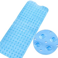 Kong 浴缸吸盤式防滑墊 100 x 40 cm, 1個, 藍色