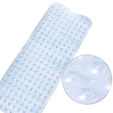 豆子浴缸吸盤式防滑墊 100*40cm, 1個, 透明