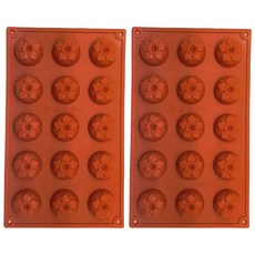 矽膠模具 水仙花 15孔, 單一顏色, 2個