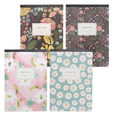 粉足花路墊文具4000套4件, 酒紅色、酒紅色、薄荷色、粉紅色, 1套