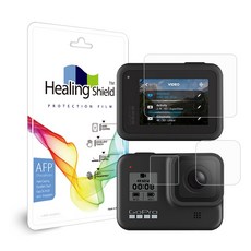 Healing Shield Original Oleophobic系列AFP疏油螢幕保護貼 3件組 GoPro Hero8適用, 單品, 2套