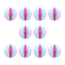 리빙다 허니콤 모빌 10p, 핑크블루