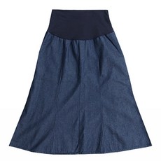 이얀 절개청 임산부 롱스커트