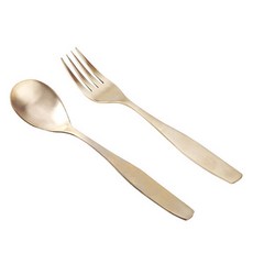 孩童湯匙+叉子, 單色, 1組