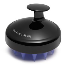 쿨그린 토르말린 두피 마사지 브러쉬 ST-205, 블랙, 1개
