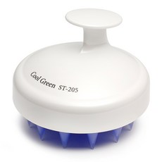 쿨그린 토르말린 두피 마사지 브러쉬 ST-205, 화이트, 1개