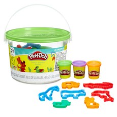 해즈브로 플레이도 미니 버켓 유아용 클레이, 그린(동물), 168g, 1개