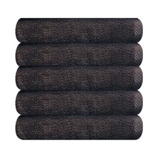 Songwol 松月 彩色美容32 毛巾 90g 30支 精梳棉, 深灰色, 5個