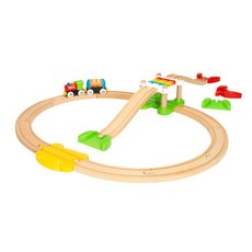 BRIO Playmobil 我的個初學者火車工作玩具套組 33727, 混色