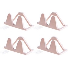 심플 디자인 간편 다용도 신발정리 걸이대 핑크, 4개