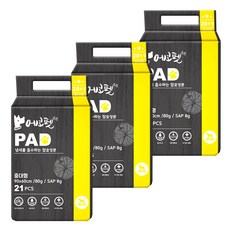 寵物用排便墊 21張, 21入, 3個