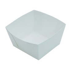 白色紙託盤 8-5號 8.5 x 8.5 x 6 cm, 1入, 50個