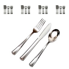 Aero Shield Ssgssak 高級銀色餐具 6件組, 5套