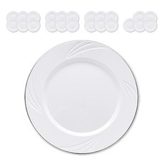SSGSSAK 塑膠白色銀線盤 S號 16.5cm, 24件, 1個