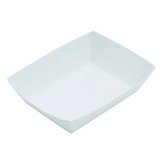 bom91 白色紙託盤 8號 8.1 x 5.7 x 2.7 cm, 1入, 100個