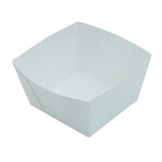 白色紙託盤 8-5號 8.5 x 8.5 x 6 cm, 1入, 100個