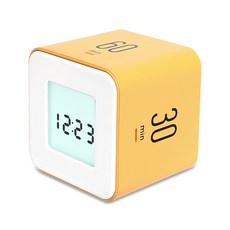 mooas 方型時鐘定時器, 黃色的, 1個