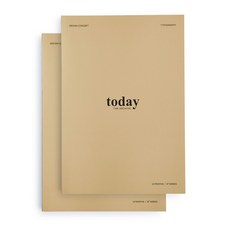 Funnymade 萬年筆記本 2入, 淺咖啡色