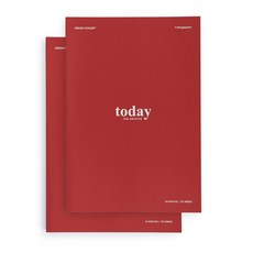 Funnymade 萬年筆記本 2入, 紅色