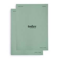 Funnymade 萬年筆記本 2入, 灰綠色