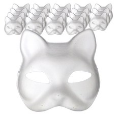 Party09 空白紙面具, 20個, 貓