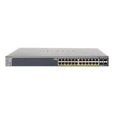 NETGEAR 24埠切換集線器 1000Mbps+4SFP PoE+GS728TP, 1個, GS728TP