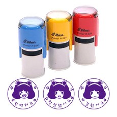 Shiny 老師用稱讚印章3件組 R-524 外殼隨機出貨, 隨機出貨, 藍紫色