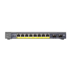 NETGEAR 8埠交換器 1000Mbps + 2SFP PoE GS110TP, 1個
