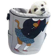 Romance Dog獨特的身體線條可愛狗狗包, 淺灰