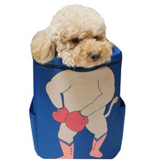 Romance Dog獨特的身體線條戰鬥吧狗狗包包, 藍色