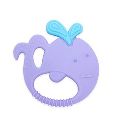 마커스앤마커스 감각발달 치발기, 노꼭지, 퍼플고래 윌로, 1개