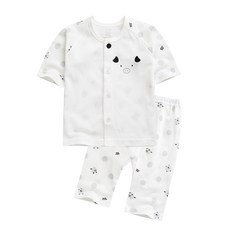 GREEN BEBE 孩童印花短袖T恤+7分褲