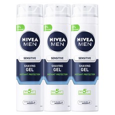 니베아 맨 센서티브 쉐이빙 젤, 200ml, 3개