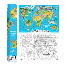 hattung 世界地圖2件組, 1套