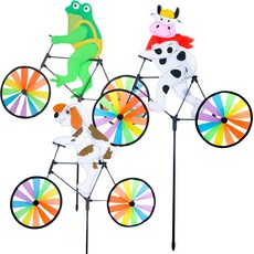 PARTYSHOW 庭園風車腳踏車B款組合, 混合色, 1套