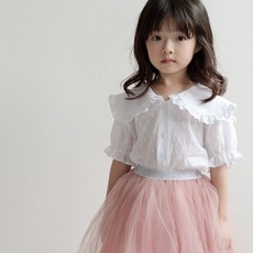 Mom's Made 女童透氣純淨雪花上衣