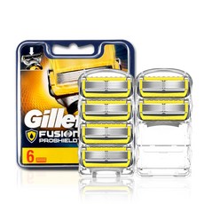 Gillette 吉列 專業刮鬍刀替換刀片 黃色, 6件, 1個